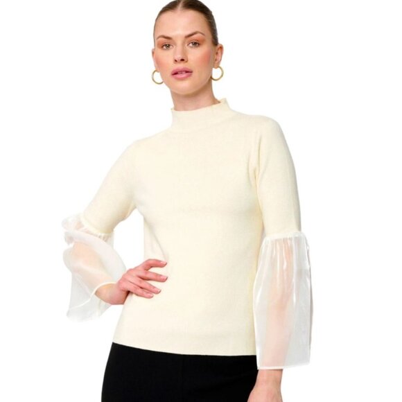 Flora Bea Stanley Top in Ivory Ribbon - NWT - Size XS - Picture 1 of 6